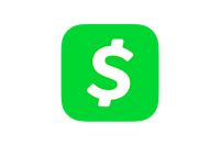 a green dollar sign icon on a black background